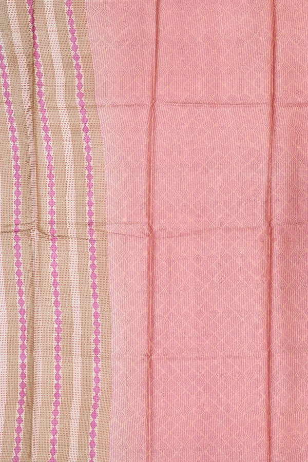 Tussar Silk Saree In Blue With Printed Design
