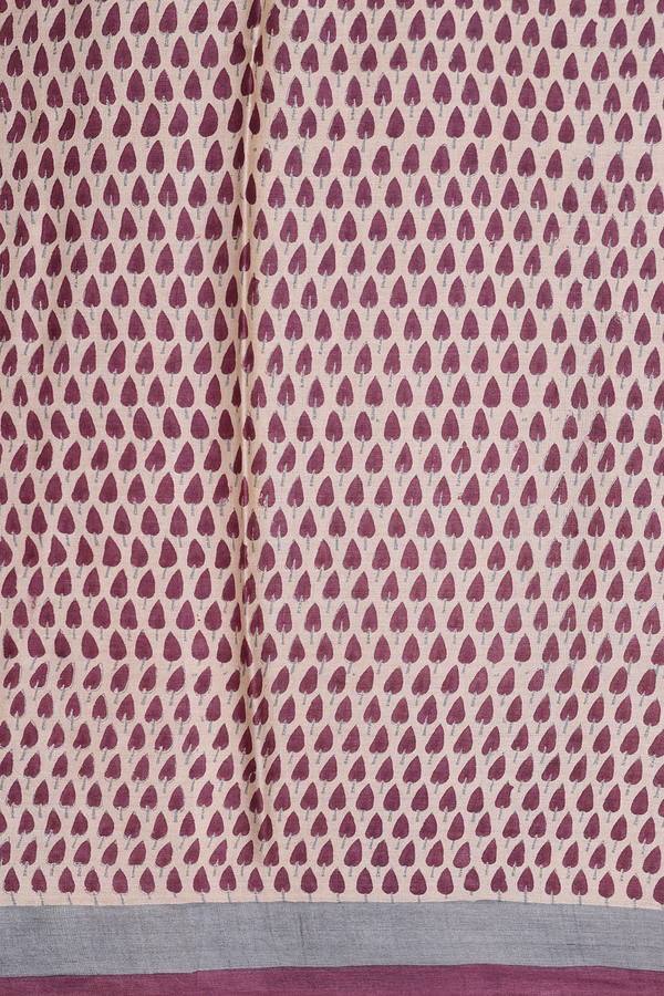 Tussar Silk Saree In Red With Stripes Design