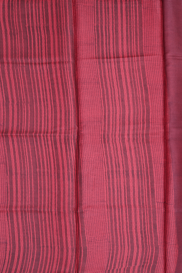 Tussar Silk Saree In Biscuit Color With Printed Design