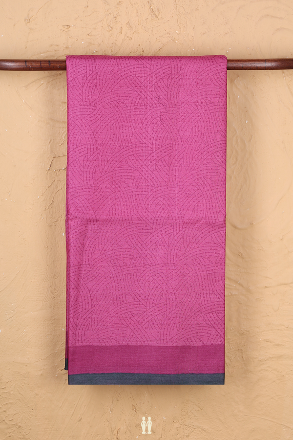 Tussar Silk Saree In Pink With Allover Design