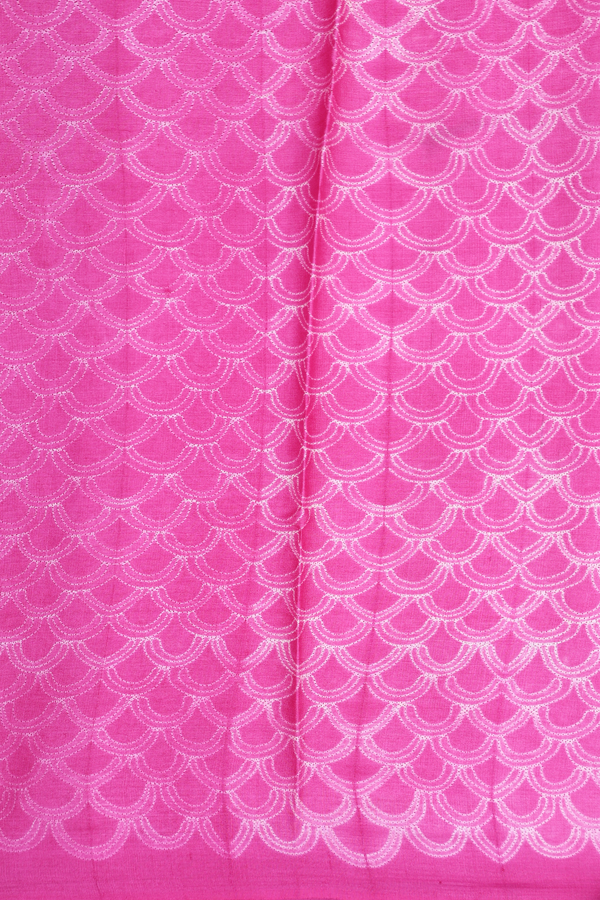 Tussar Silk Saree In Pink With Shibori Design