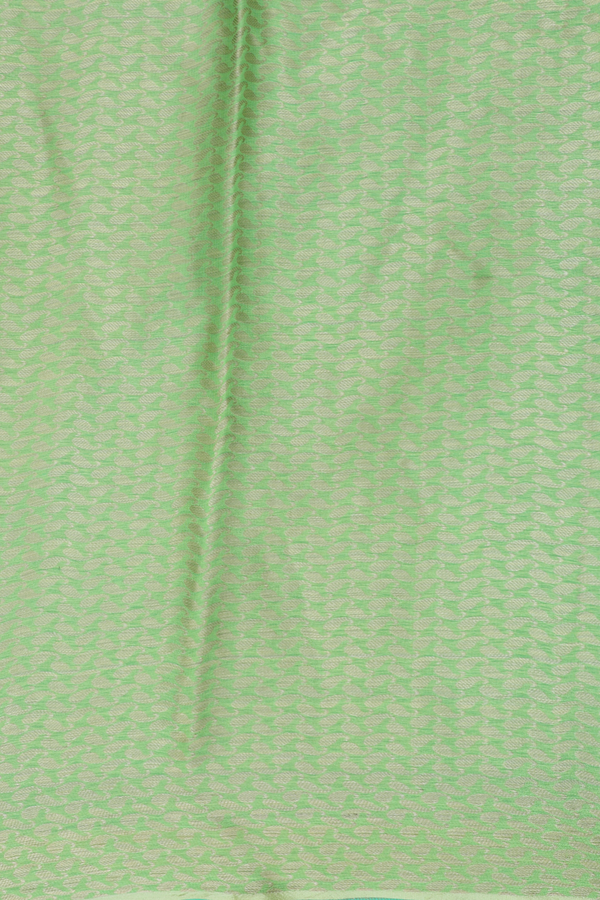 Chiffon Saree In Shades Of Green With Diamond Design