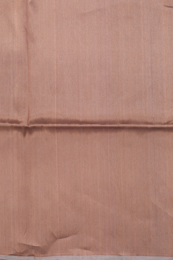 Raw Silk Saree In Cardamom Green With Zari Pallu