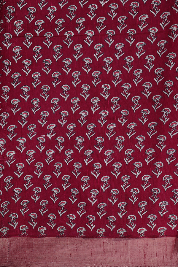 Tussar Silk Saree In Multicolor With Diagonal Design