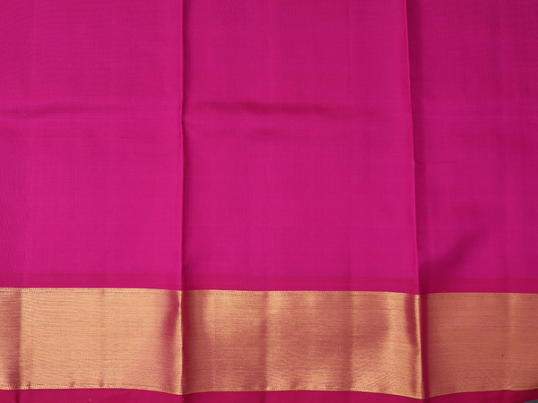 Paisley Buttas Blue Kanchipuram Silk Pavadai Sattai Material