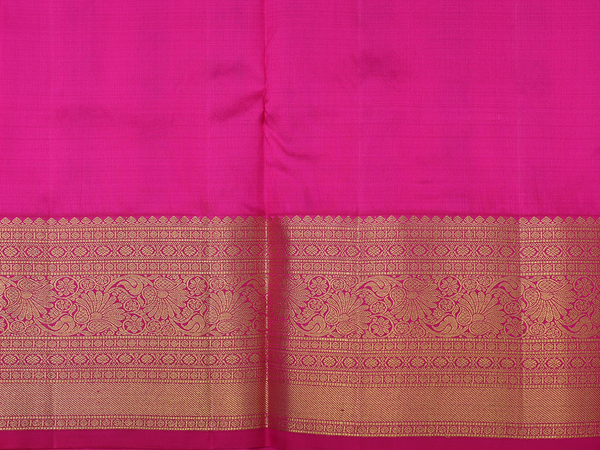 Paisley Buttas Pink Kanchipuram Silk Pavadai Sattai Material