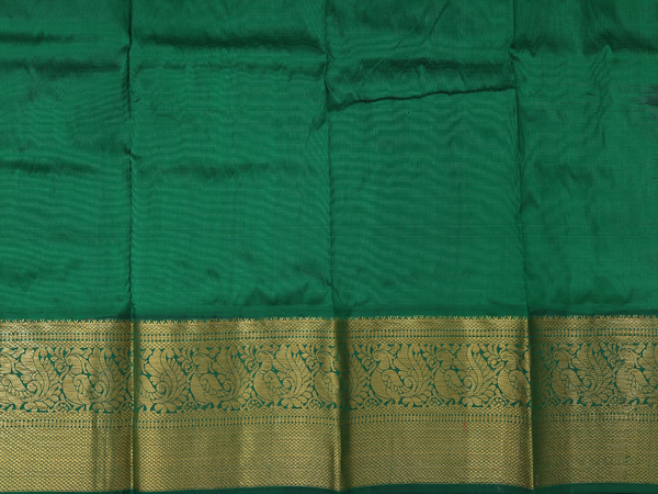 Paisley Buttis Crimson Red Kanchipuram Pavadai Sattai Material