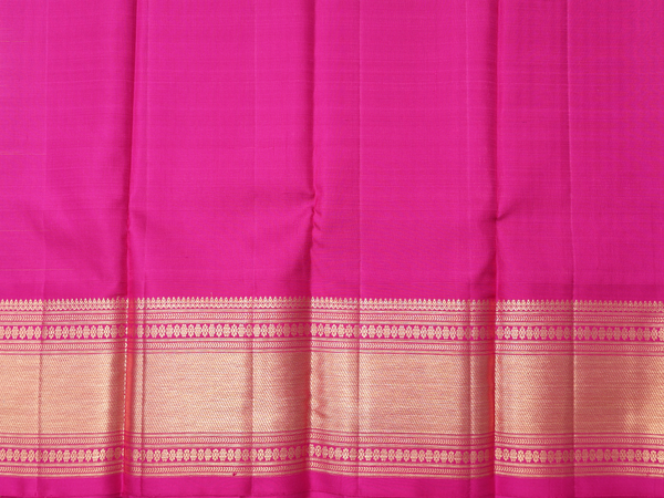 Paisley Buttis Green Kanchipuram Silk Pavadai Sattai Material