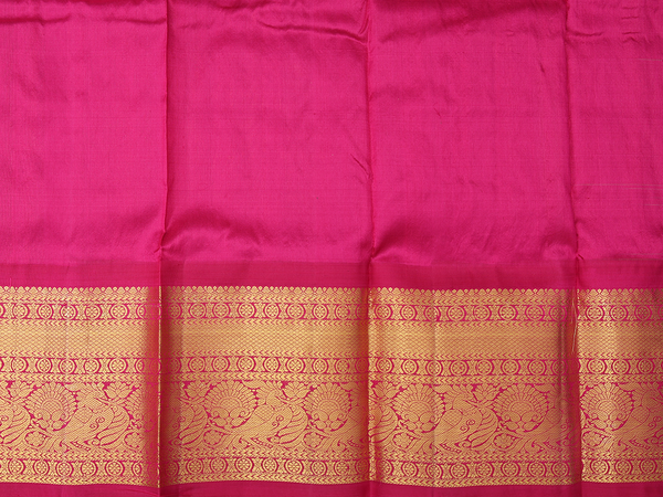 Paisley Buttis Lime Green Kanchipuram Pavadai Sattai Material