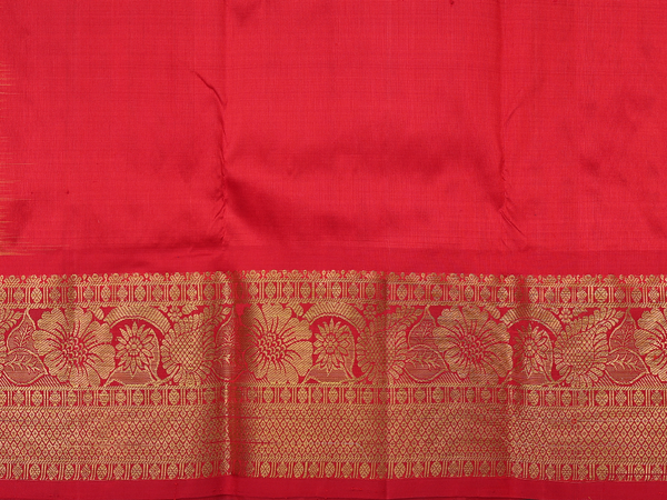Paisley Buttis Yellow Kanchipuram Pavadai Sattai Material