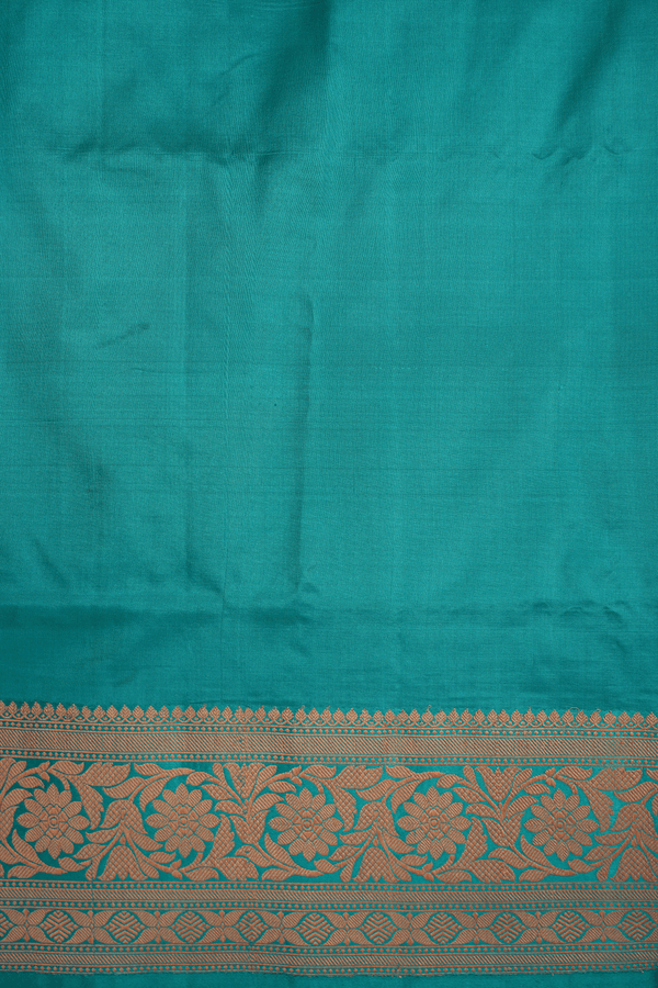 Paisley Motifs Salmon Pink Tussar Banarasi Silk Saree