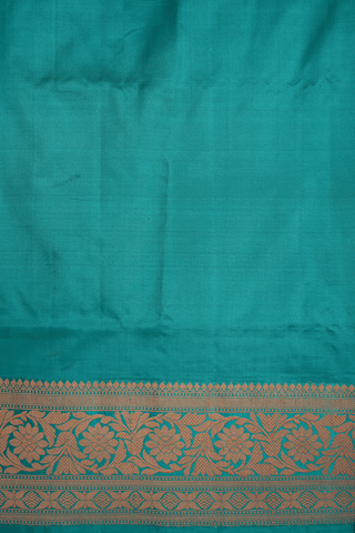 Paisley Motifs Salmon Pink Tussar Banarasi Silk Saree