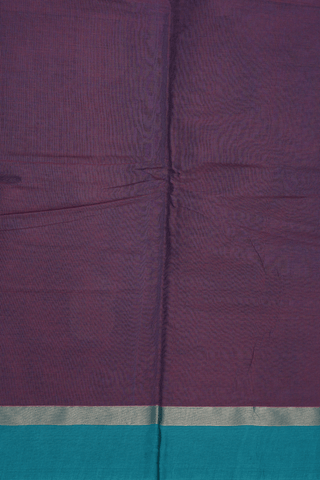 Paisley Threadwork Motifs Dusty Purple Kanchi Cotton Saree
