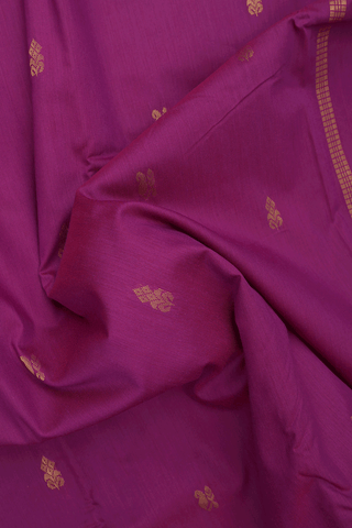 Paisley Zari Buttas Mulberry Pink Apoorva Cotton Saree