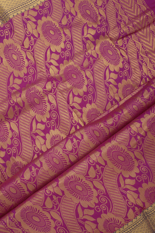 Paisley Zari Buttas Mulberry Pink Apoorva Cotton Saree