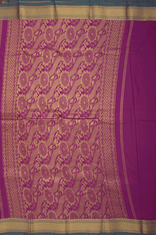 Paisley Zari Buttas Mulberry Pink Apoorva Cotton Saree