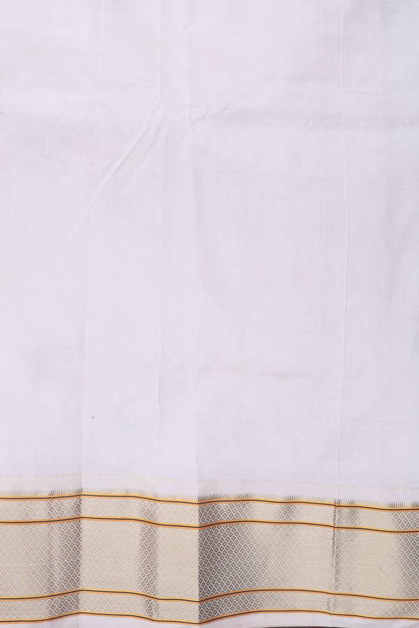 Paithani Silk Saree In Beige With Floral Buttis