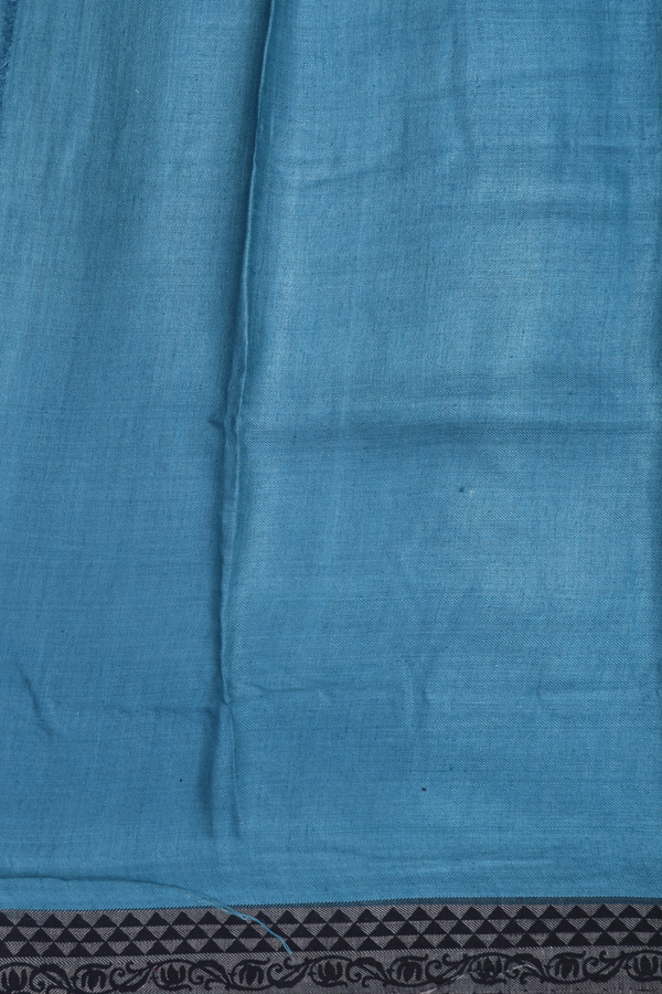 Pashmina Wool Cotton Saree In Pale Purple With Allover Design