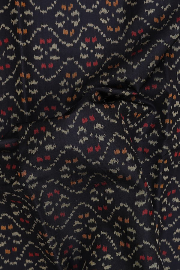 Patola Silk Saree In Black With Allover Design