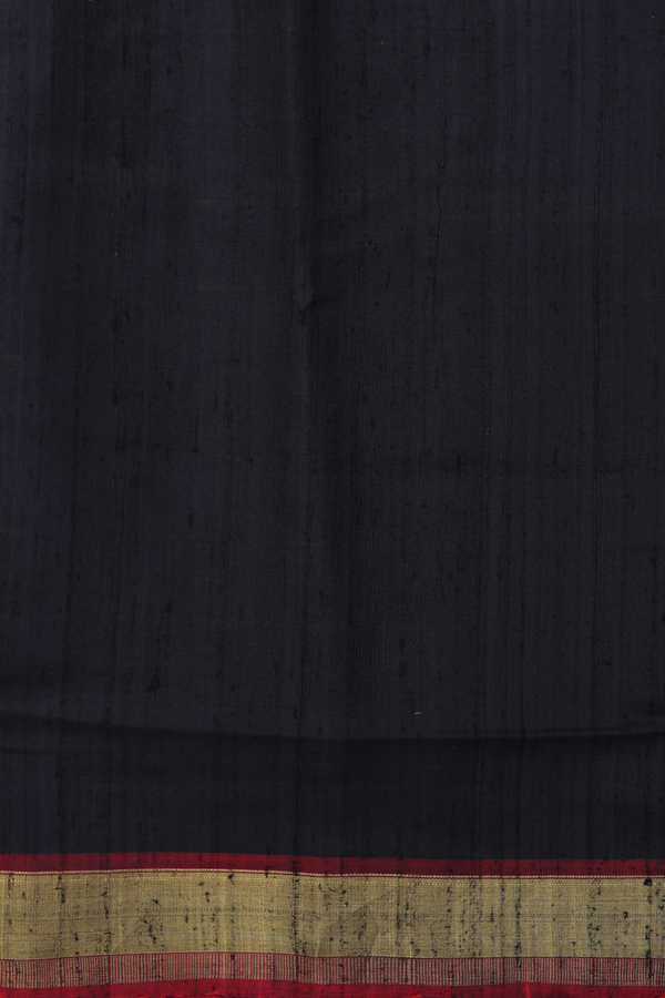 Patola Silk Saree In Black With Stripes Design