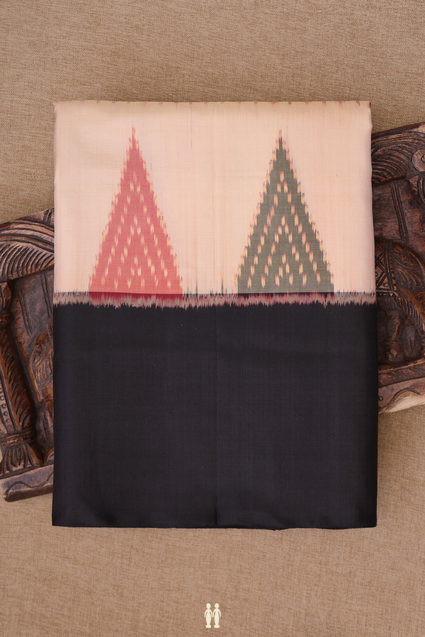Patola Silk Saree In Brown With Printed Design
