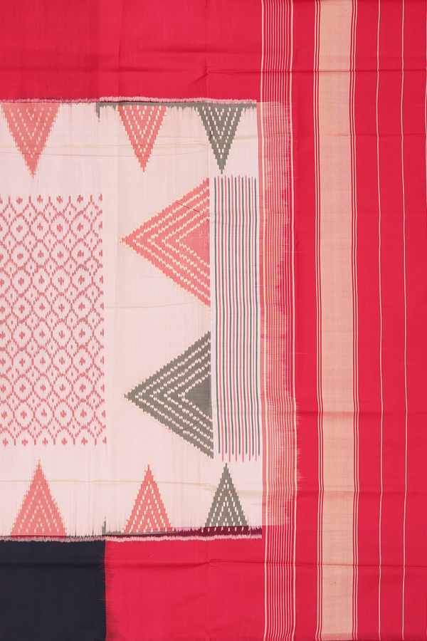 Patola Silk Saree In Brown With Printed Design