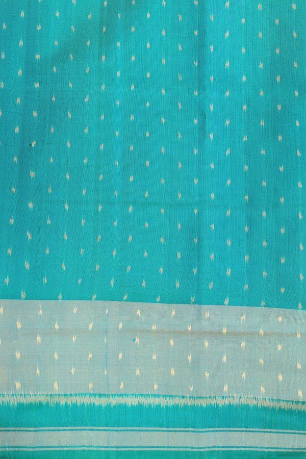 Patola Silk Saree In Capri Blue With Printed Design