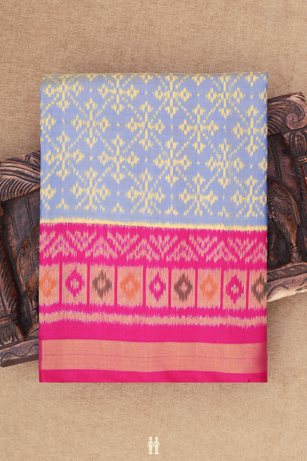 Patola Silk Saree In Dual Tone With Allover Design
