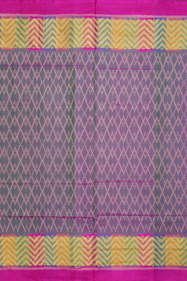 Patola Silk Saree In Dual Tone With Allover Design