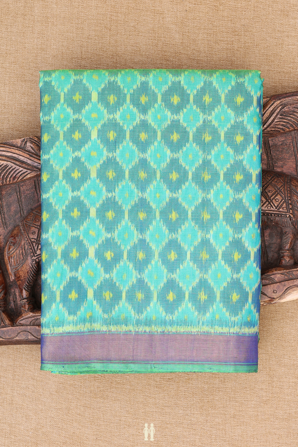 Patola Silk Saree In Dual Tone With Ogee Design