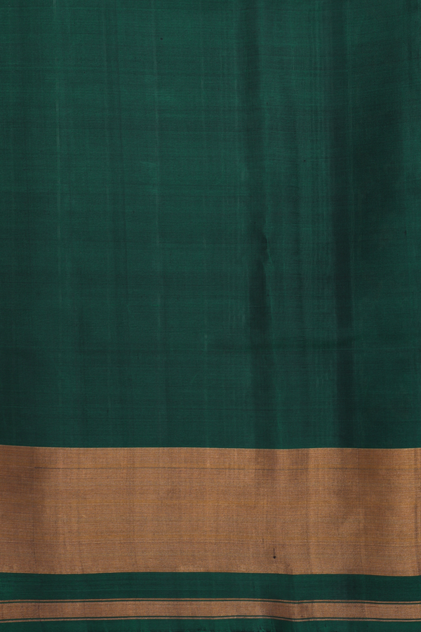 Patola Silk Saree In Forest Green With Allover Design