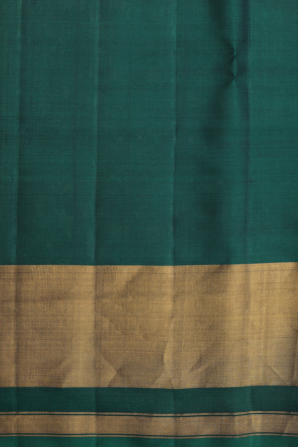 Patola Silk Saree In Forest Green With Allover Design