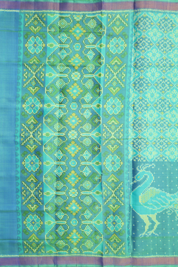 Patola Silk Saree In Dual Tone With Allover Design
