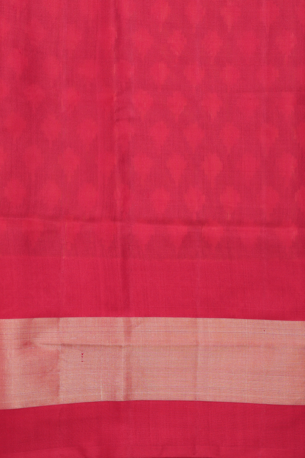 Patola Silk Saree In Green With Printed Buttas