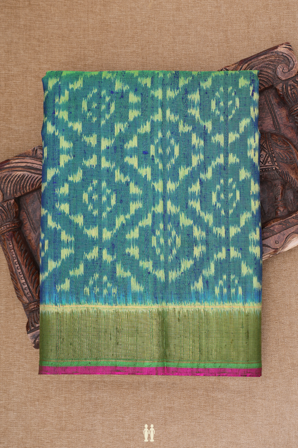 Patola Silk Saree In Dual Tone With Printed Design