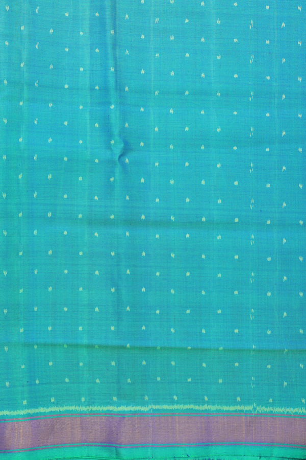 Patola Silk Saree In Green With Printed Design