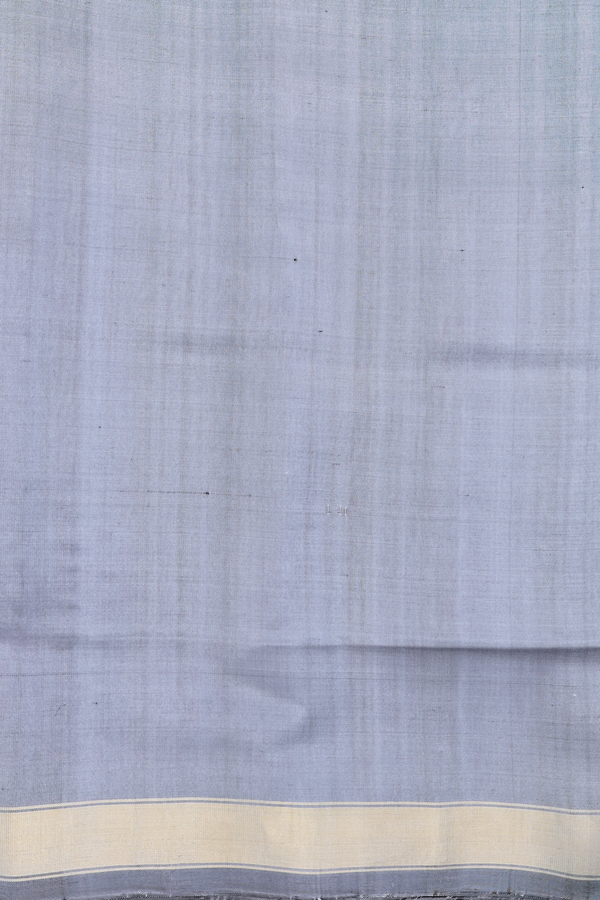 Patola Silk Saree In Grey With Floral Design