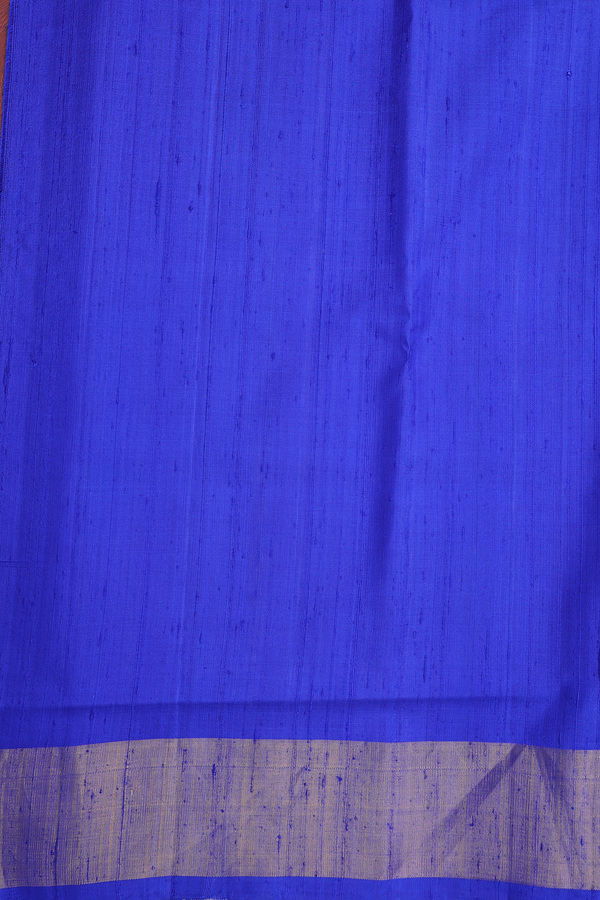 Patola Silk Saree In Indigo Blue With Printed  Design