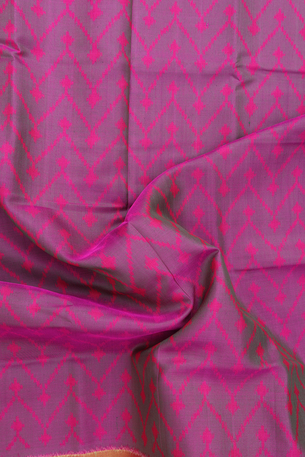 Patola Silk Saree In Magenta With Allover Design