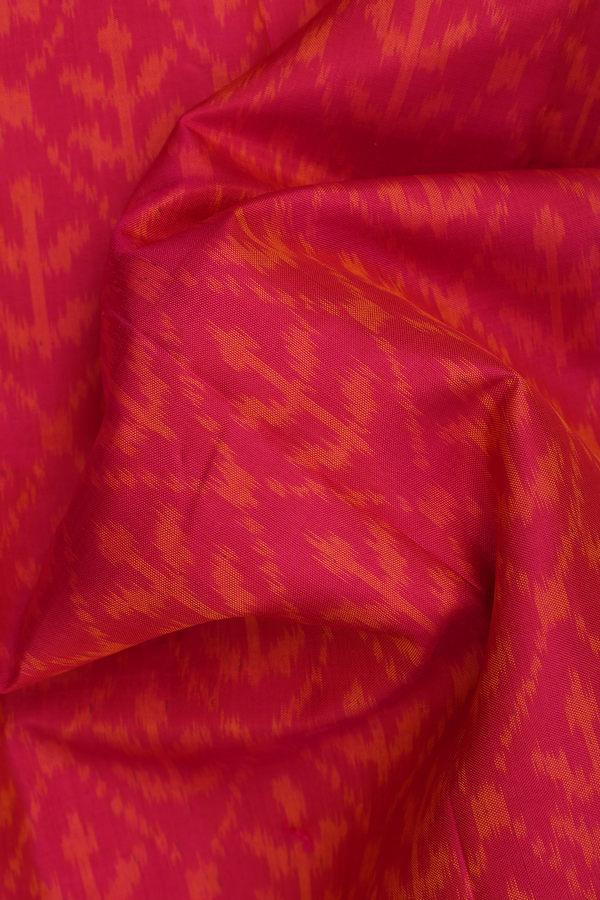 Patola Silk Saree In Magenta With Allover Printed Design