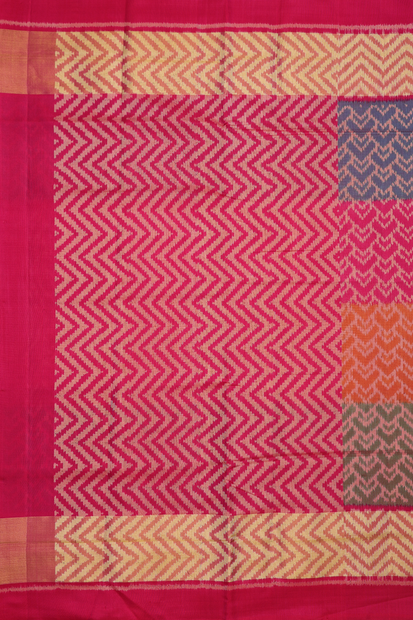 Patola Silk Saree In Multicolor With Allover Design
