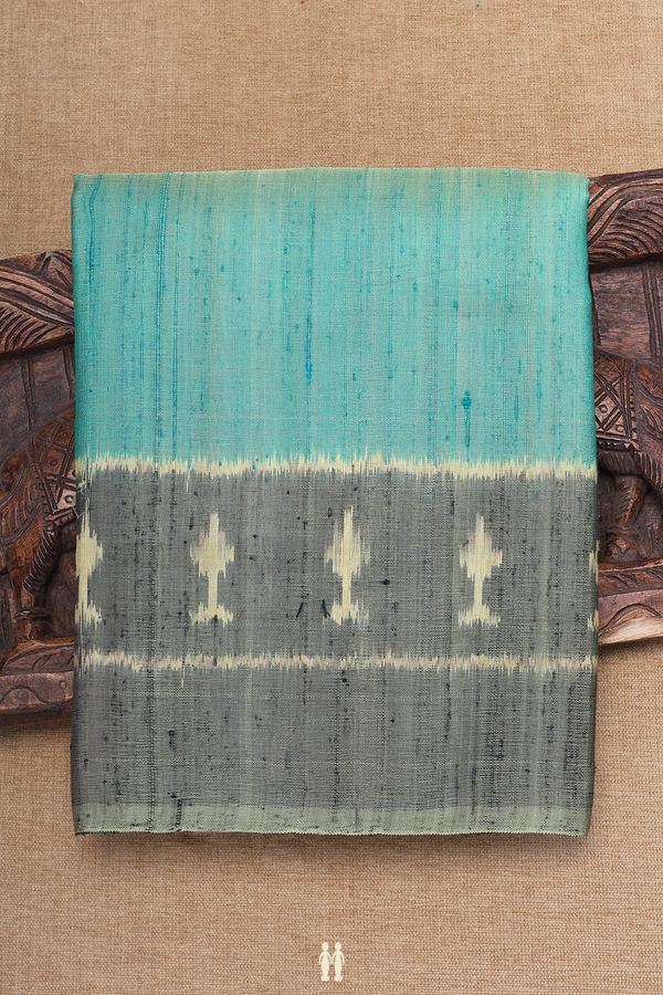 Patola Silk Saree In Multicolor With Contrast Border