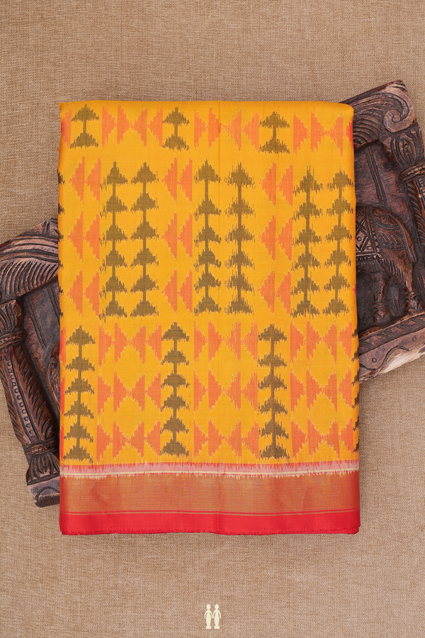 Patola Silk Saree In Multicolor With Printed Design