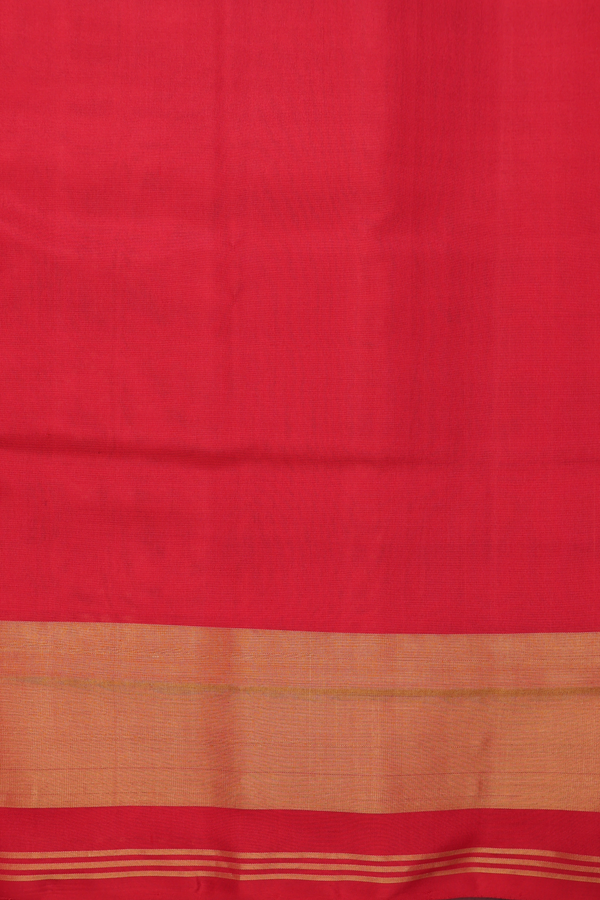 Patola Silk Saree In Orange With Diamond Design