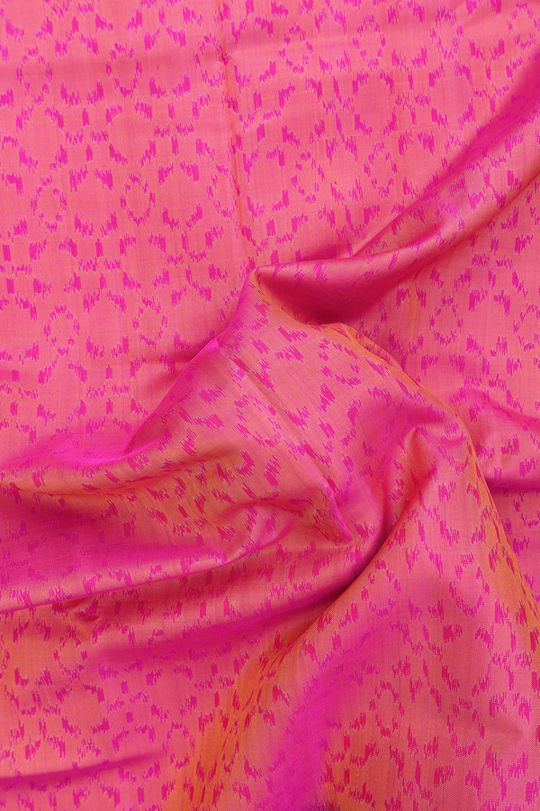 Patola Silk Saree In Pink With Allover Design