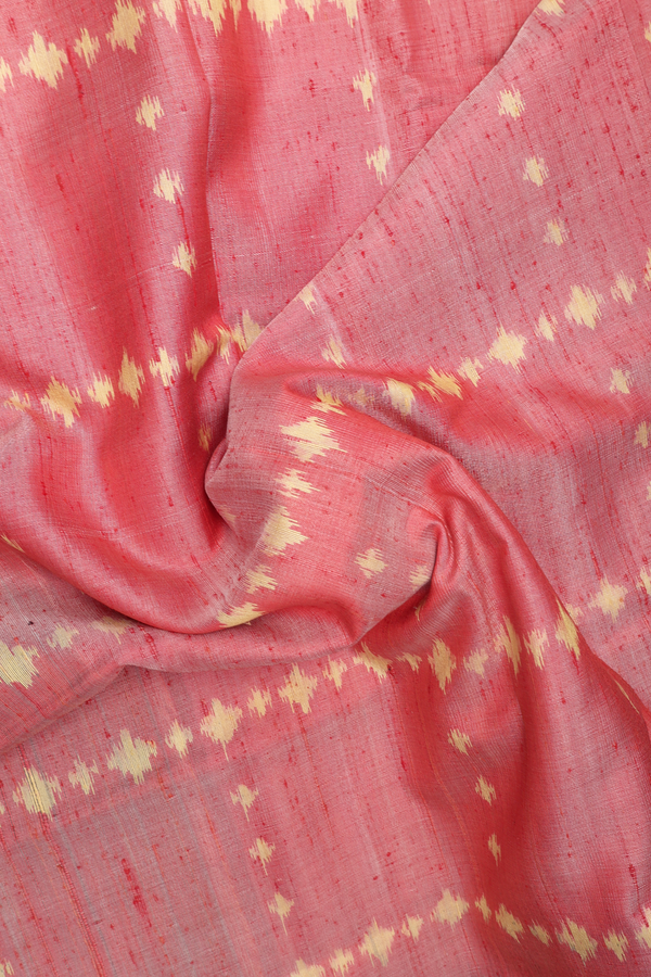 Patola Silk Saree In Red With Checks Design