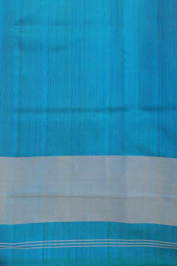 Patola Silk Saree In Shades Of Blue With Chevron Design