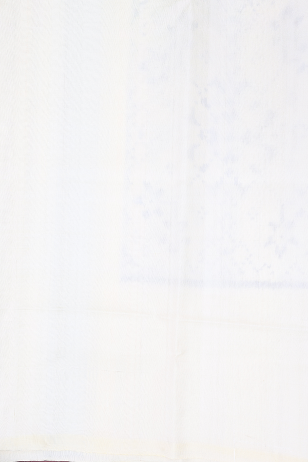 Patola Silk Saree In White With Printed Design