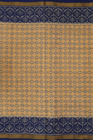 Patola Silk Saree In Yellowish Beige With Allover Design