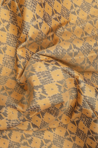 Patola Silk Saree In Yellowish Beige With Allover Design